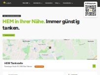 Website Screenshot HEM Tankstelle