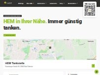 Website Screenshot HEM Tankstelle