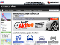 Autohaus Dähn GmbH website screenshot