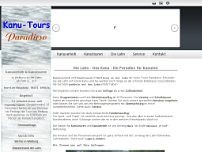 Screenshot for www.kanu-tours-paradieso.de