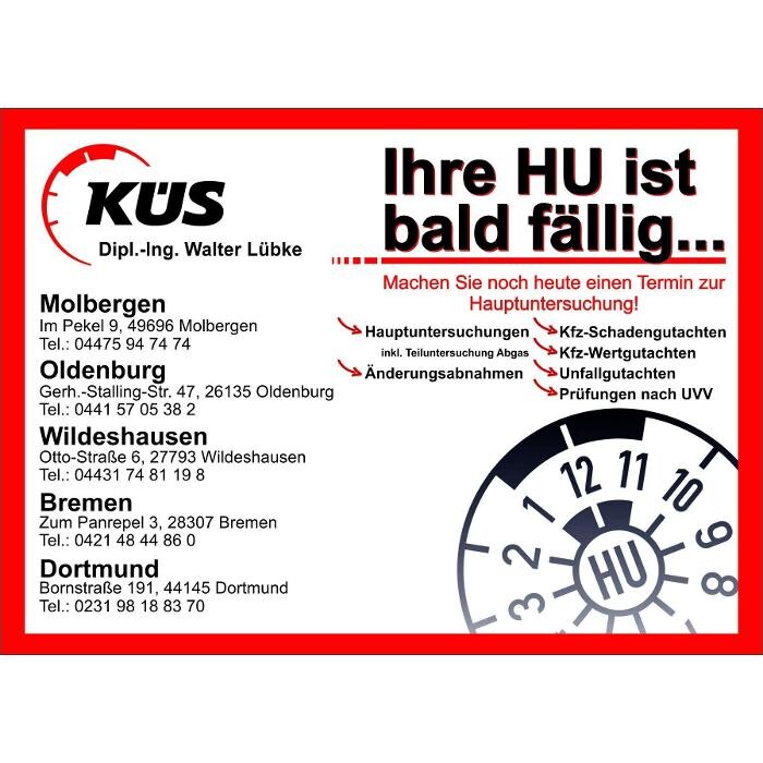 KÜS Kfz-Prüfstelle in Oldenburg | Ingenieur-Büro Dipl-Ing. Walter Lübke Logo