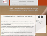 Tucks Traditionelle Thai-Massage website screenshot