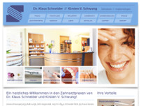 Zahnarzt Dr. med. dent. Klaus Schneider website screenshot