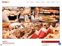 Website Screenshot Kamps Bäckerei