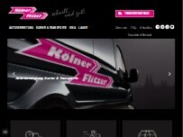 Website Screenshot Kölner Flitzer - Autovermietung, Kurierdienst & Transporte