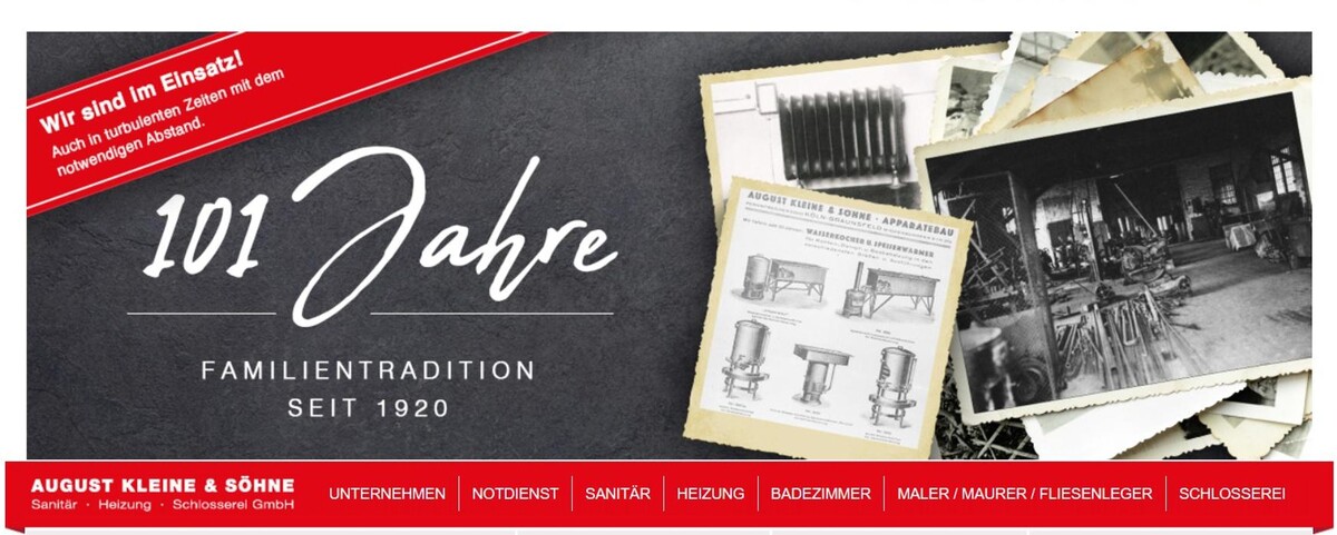 Bilder August Kleine & Söhne Sanitär Heizung Schlosserei GmbH