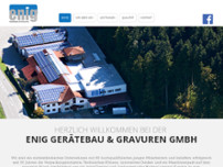 ENIG Gerätebau & Gravuren GmbH website screenshot