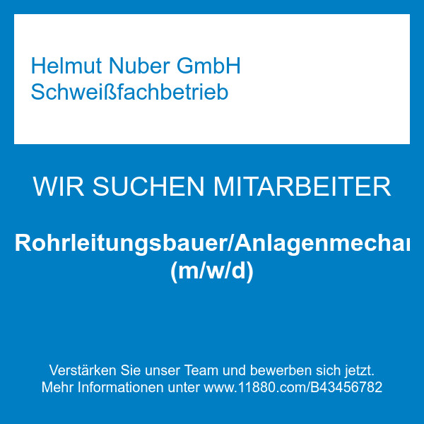Bilder Helmut Nuber GmbH Schweißfachbetrieb