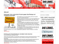 Screenshot for http://die-linke-marburg.de