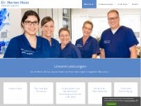 Website Screenshot Dr. Hanno Huss | Zahnarztpraxis
