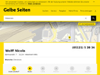 Zahnärztin Nicola Wolff website screenshot