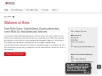 Website Screenshot Malteser Hilfsdienst