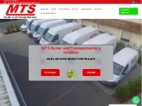 Website Screenshot MTS Kurier- & Transportservices GmbH