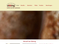 Bäckerei Ebbing Gmbh Co KG website screenshot