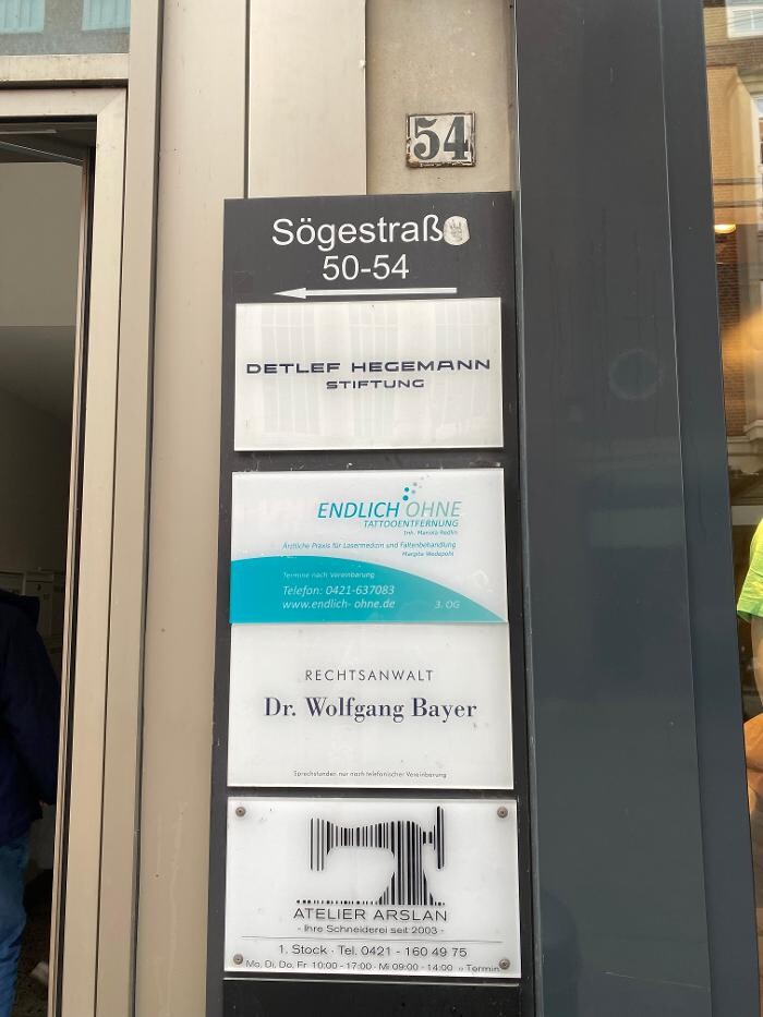 Bilder ENDLICH OHNE Tattooentfernung Filiale Bremen