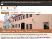 Holzelementebau Thielemann GmbH website screenshot