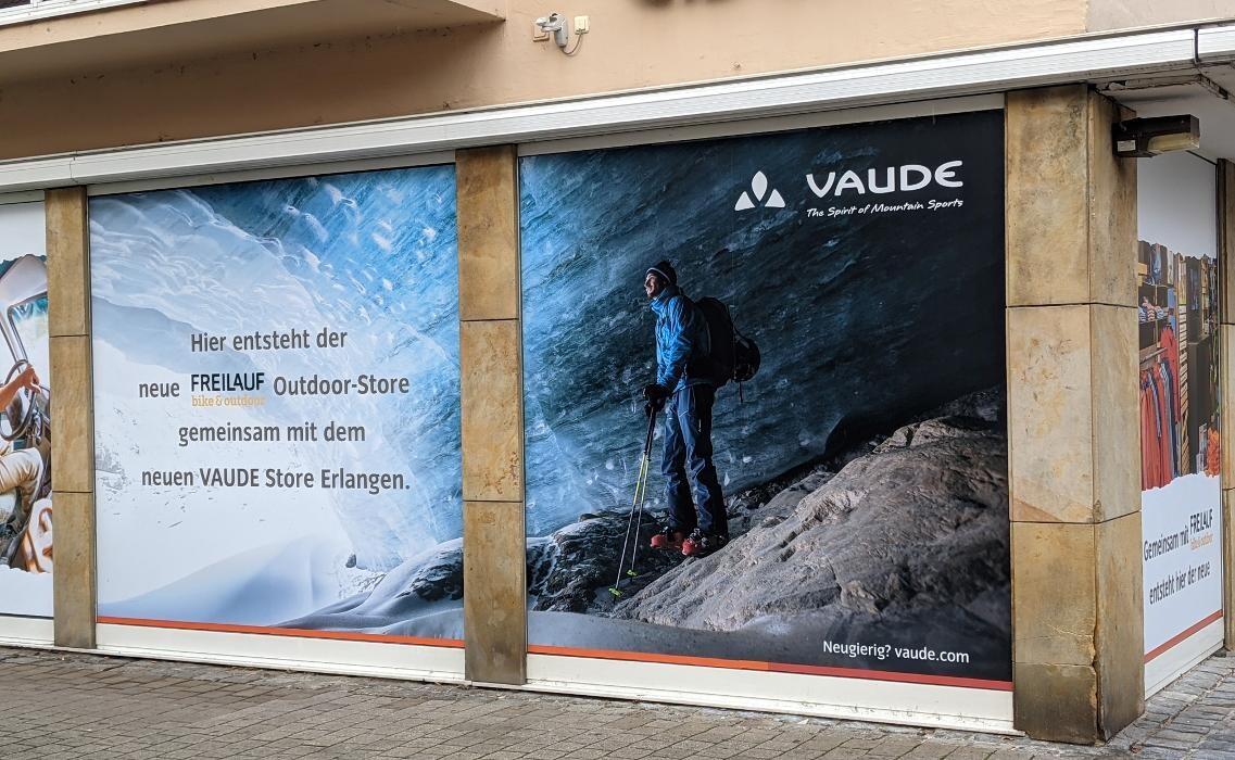 Bilder VAUDE Store Erlangen