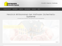 Hofmaier Sicherheits-Systeme website screenshot