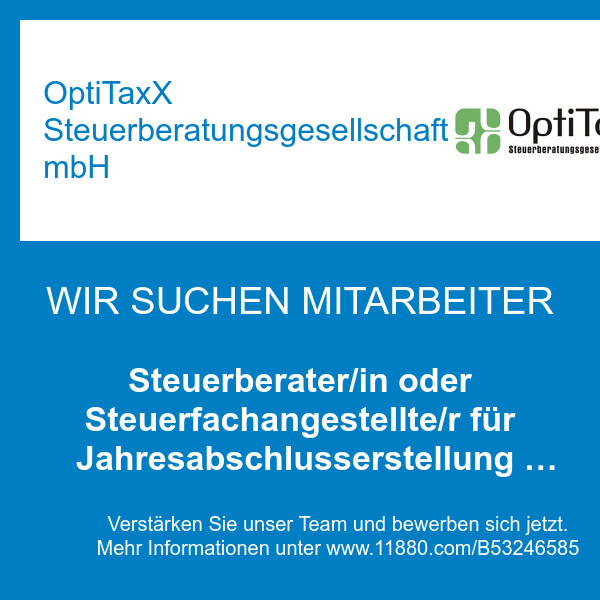Bilder OptiTaxX Steuerberatungsgesellschaft mbH