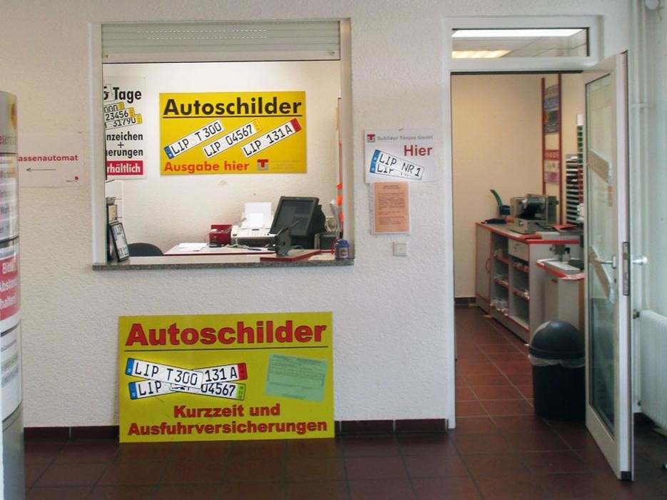 Bilder Autoschilder & Zulassungen Tönjes Bad Salzuflen