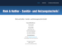 Riek & Keßler Sanitär und Heizungstechnik GmbH website screenshot