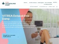 Website Screenshot VITREA Ostseeklinik Damp