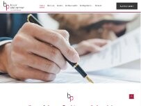 Website Screenshot Rechtsanwälte Bauer & Partner GbR