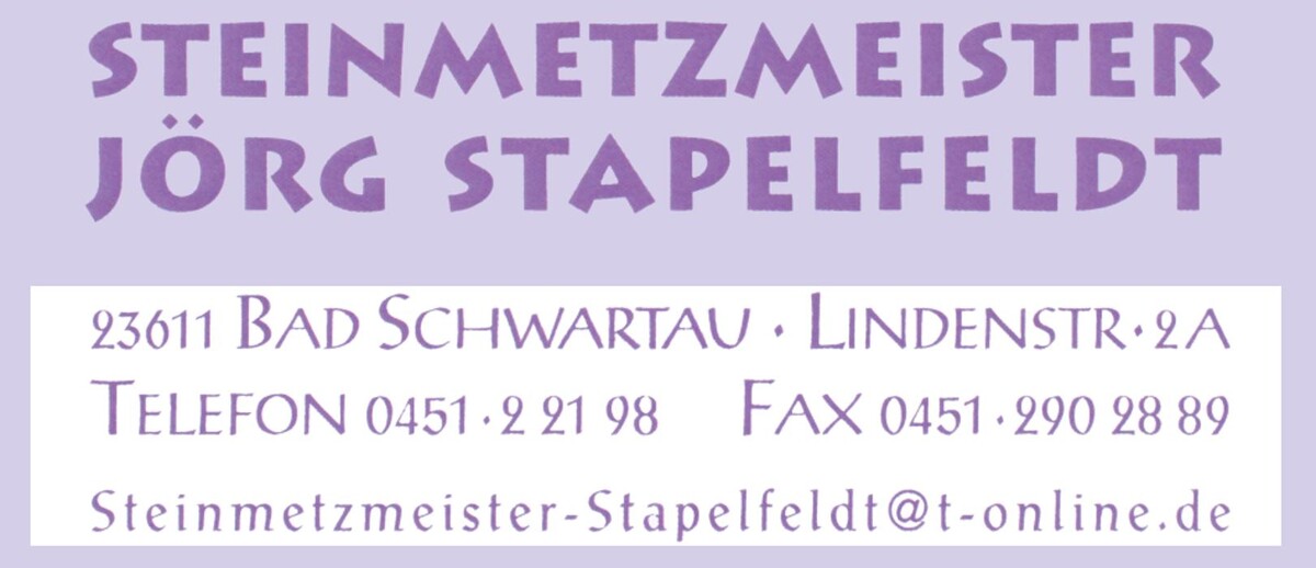 Bilder Jörg Stapelfeldt Steinmetzmeister