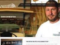 Website Screenshot Zimmerei & Holzbau R. Wermelskirchen GmbH