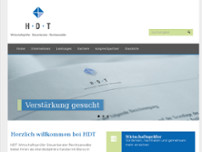 HDT Wirtschaftsprüfer Steuerberater Rechtsanwälte website screenshot