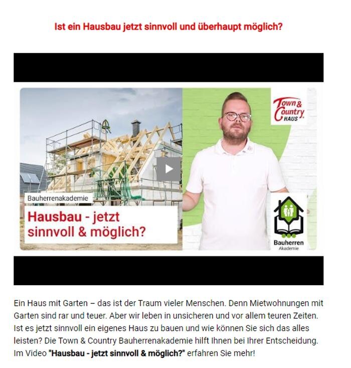Bilder shs Ges. für Schlüsselfertiges Bauen mbH Town & Country Haus Lizenz Partner