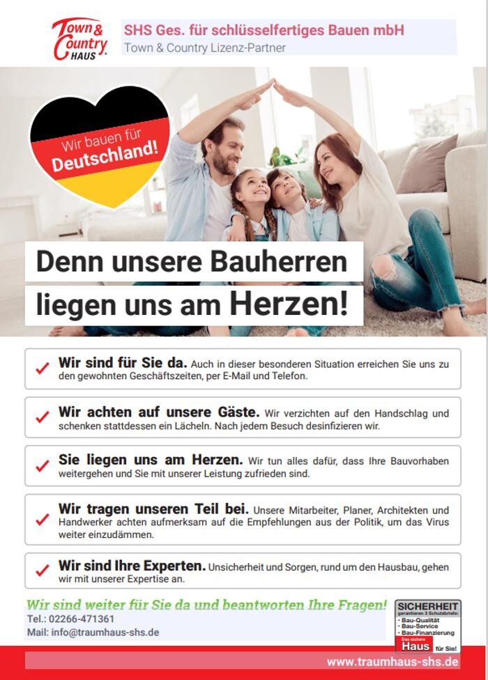 Bilder shs Ges. für Schlüsselfertiges Bauen mbH Town & Country Haus Lizenz Partner