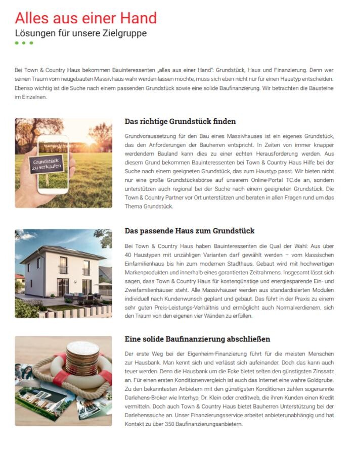 Bilder shs Ges. für Schlüsselfertiges Bauen mbH Town & Country Haus Lizenz Partner