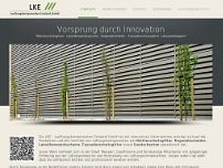 LKE-Lüftungskomponenten Emsland GmbH website screenshot