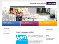 Screenshot for www.haymarket.de