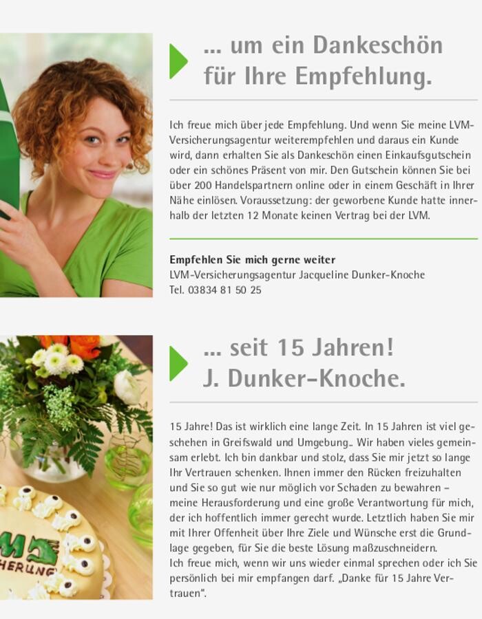 Bilder LVM Versicherung Jacqueline Dunker-Knoche - Versicherungsagentur