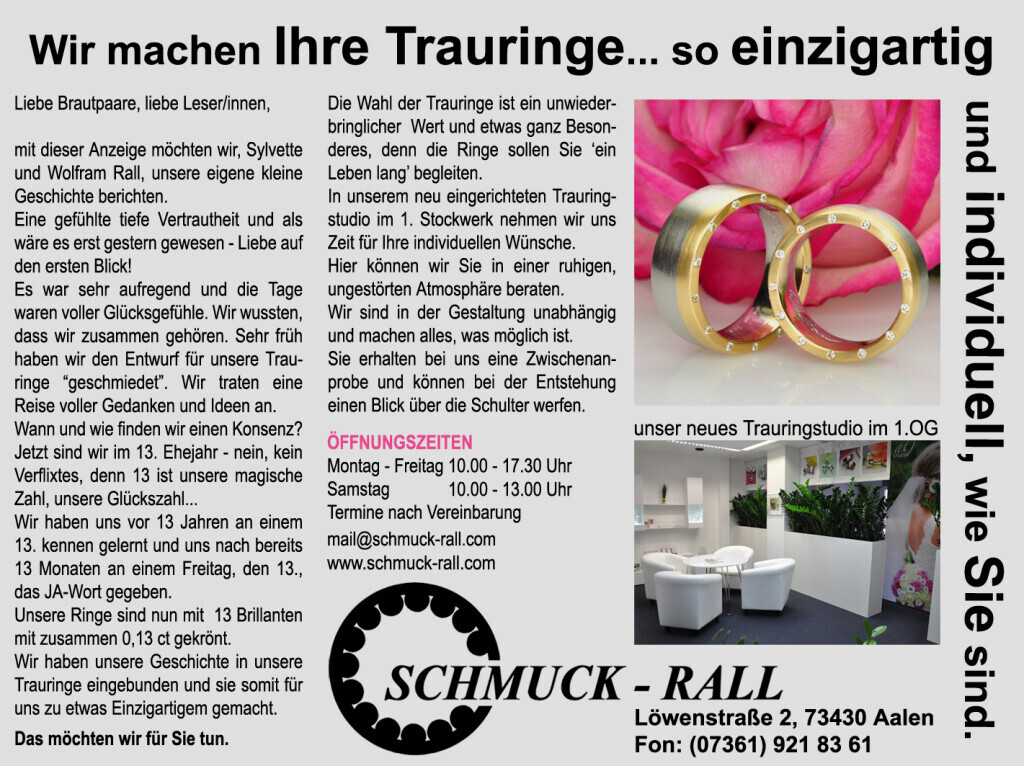 Bilder SCHMUCK - RALL Inh. Sylvette Rall