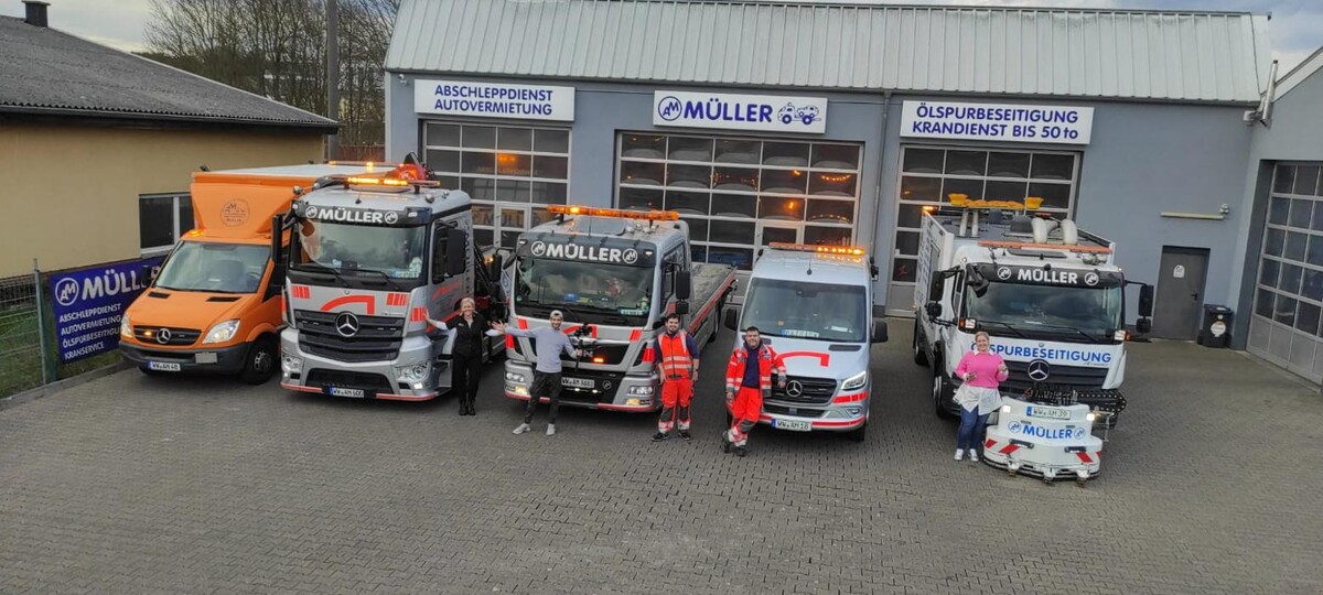 Bilder Abschleppdienst Autovermietung Müller