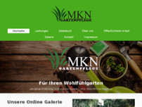 MKN Gartenpflege website screenshot