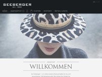 Hutfabrik Seeberger GmbH & Co. KG website screenshot