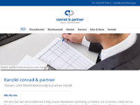 conrad & partner website screenshot