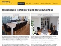 Website Screenshot Schreinerei Kloppenburg Inh. Sascha Kloppenburg