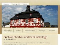 Screenshot for www.pueblo-lehmbau.de