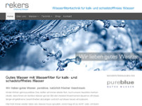 Rekers Wassertechnik website screenshot