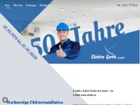 Website Screenshot Elektro Gerth GmbH - Lübeck