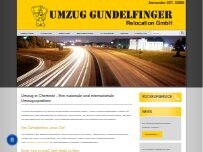 Website Screenshot Umzug Gundelfinger Relocation GmbH