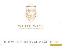 Website Screenshot Zahnarztpraxis WHITE WAYS