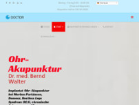 Dr. med. Bernd Walter - Parkinson, RLS website screenshot
