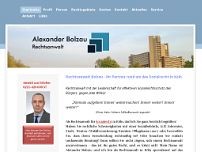 Rechtsanwalt Alexander Bolzau website screenshot