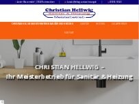 Website Screenshot Christian Hellwig Meisterbetrieb Sanitär und Heizung GmbH